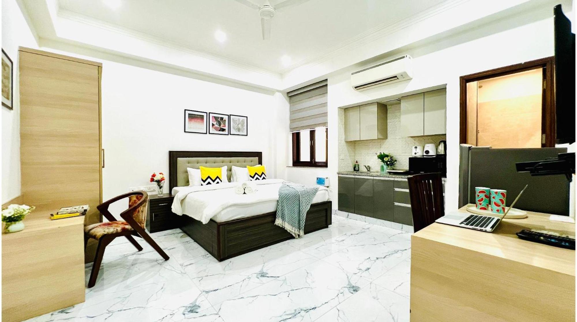 Olive Service Apartments - Golf Course Road Gurgaon Exteriör bild